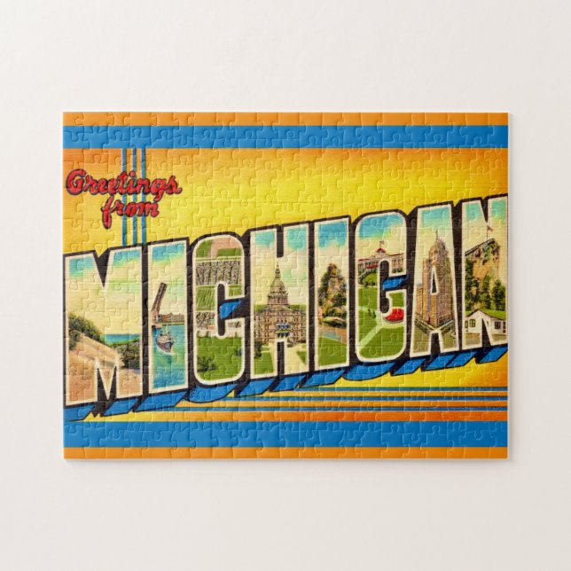 Michigan Greetings Postcard Puzzle (Horizontal)