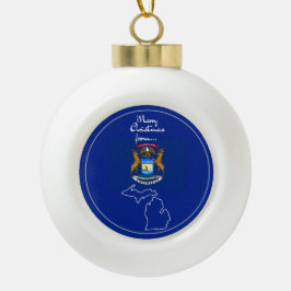 Michigan - "Große Seen Grüße" Ornament