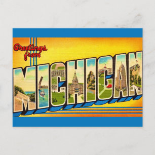 Michigan Grußkarte Postkarte