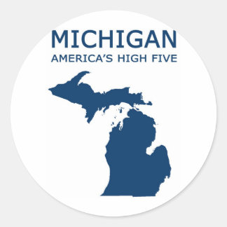 Michigan H5 Runder Aufkleber