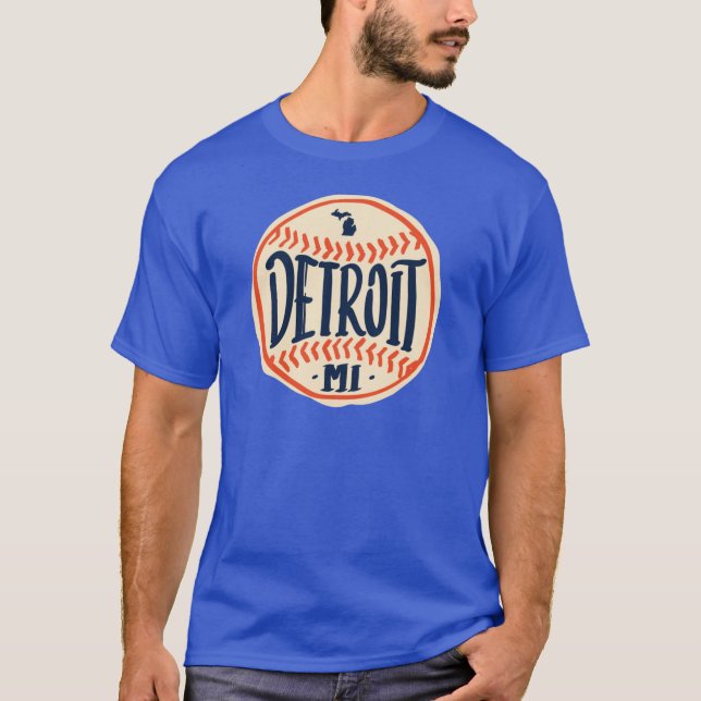 Michigan Hand Drawn Script Design T-Shirt (Vorderseite)