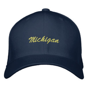 Michigan Hat Bestickte Baseballkappe