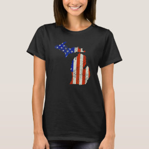 Michigan Heim US-Flagge T-Shirt