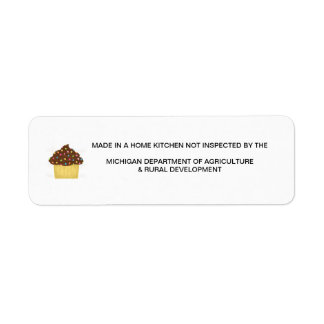 Michigan Hütte Food Law Statement only Label