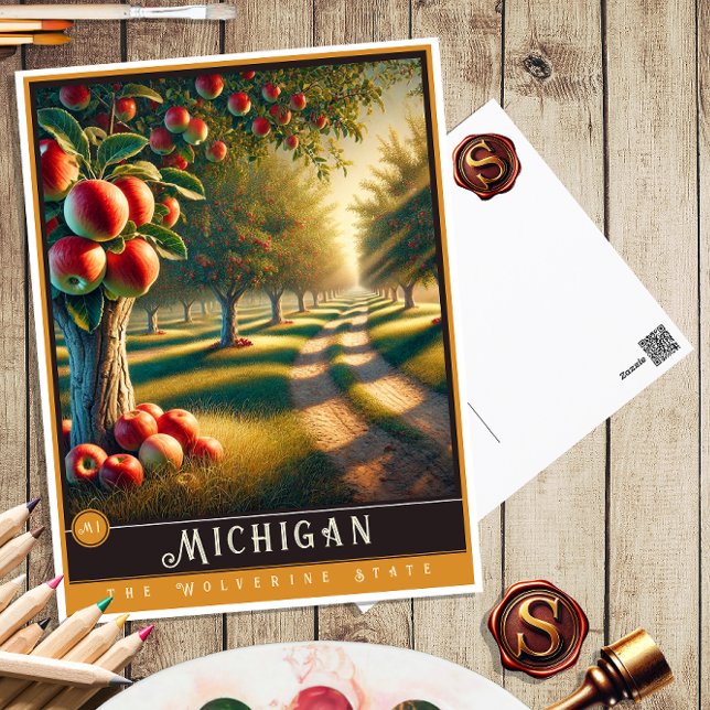 Michigan | Hyper-Realistisches Staat Postkarte (Von Creator hochgeladen)