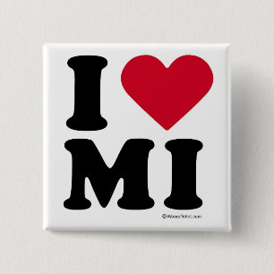 MICHIGAN - "ICH LIEBE-MI-"/"ICH BUTTON