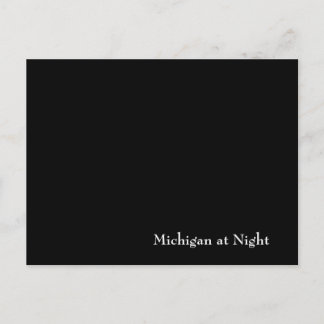 Michigan in der Nacht Postkarte