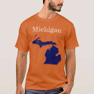 Michigan Interstates [Navy Blue Design] T-Shirt