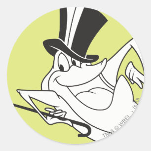 Michigan J. Frog Dancing Runder Aufkleber