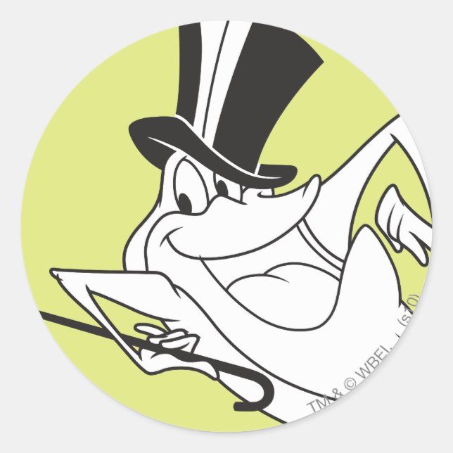 Michigan J. Frog Dancing Runder Aufkleber (Vorderseite)