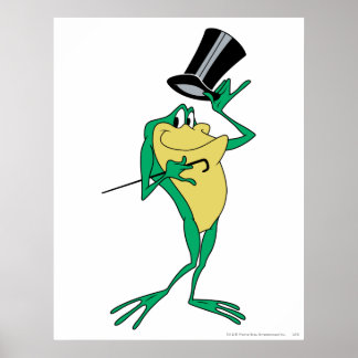 Michigan J. Frog in Farbe Poster