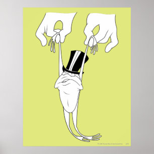 Michigan J. Frog mit Hilfe Poster