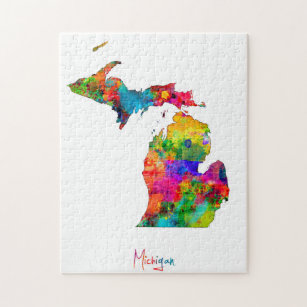 Michigan-Karte Puzzle