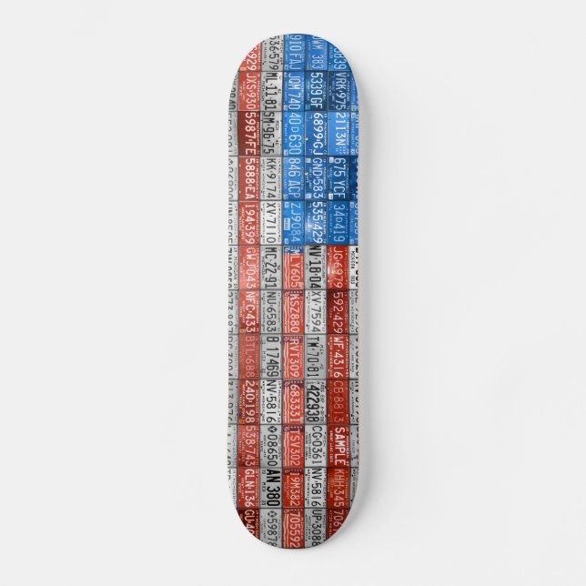 Michigan-Kfz-Kennzeichen-Flagge USA-Skateboard Skateboard (Vorderseite)
