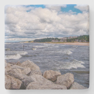Michigan-Küste Steinuntersetzer
