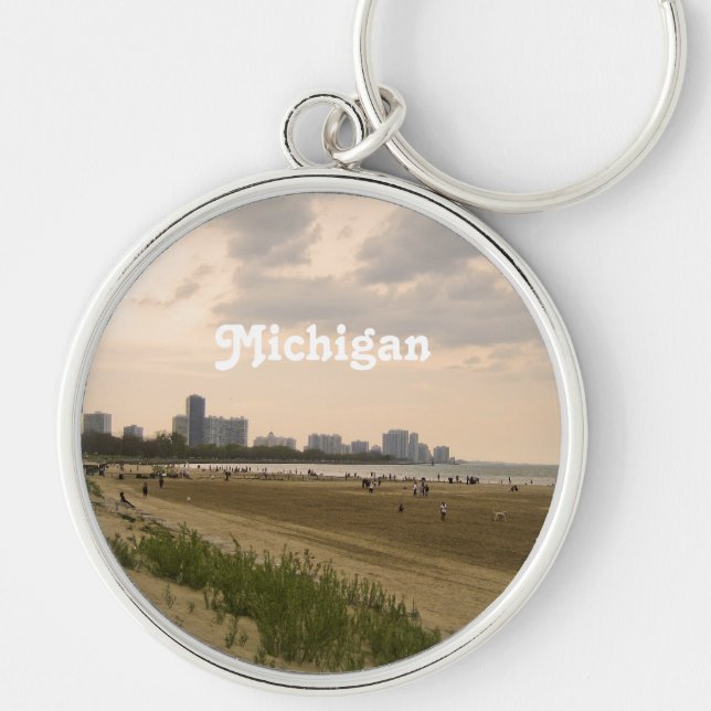 Michigan-Landschaft Schlüsselanhänger (Vorne)