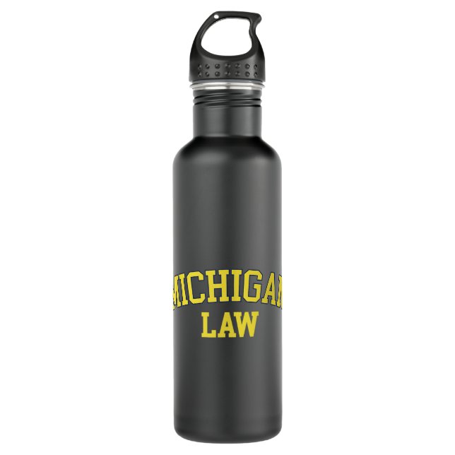 Michigan Law, Michigan Bar Graduate Gift Lawyer Co Edelstahlflasche (Vorderseite)