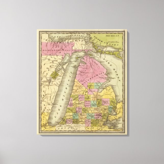 Michigan Leinwanddruck (Vorderseite)