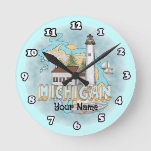 Michigan Leuchtturm Uhr