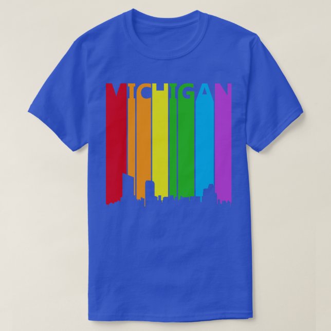 Michigan LGBT Gay Pride T-Shirt (Design vorne)