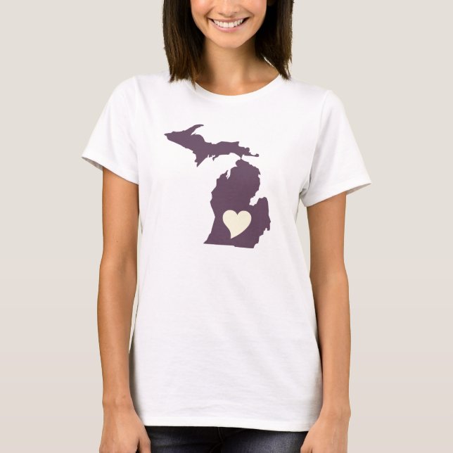 Michigan Liebe T-Shirt (Vorderseite)