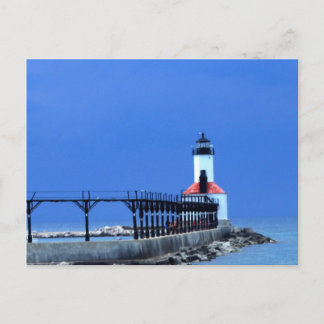 Michigan Light House Postkarte