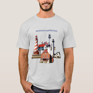 Michigan Lighthouse Shirt Light