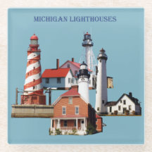 Michigan Lighthouses Untersetzer