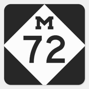 Michigan M-72 Quadratischer Aufkleber