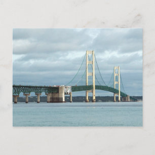 Michigan Mackinac Bridge Foto Postkarte