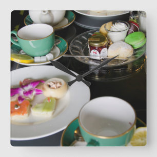 Michigan, Mackinac Island. Grand Hotel Quadratische Wanduhr