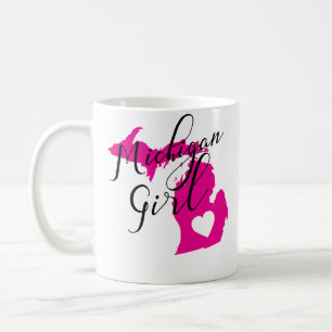 Michigan-Mädchen-Retro Kaffee-Tasse stolzes Kaffeetasse