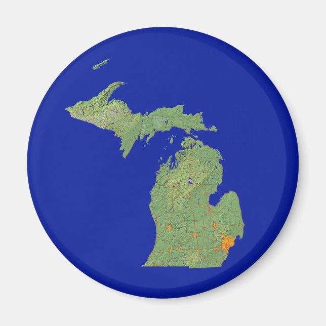 Michigan Map Magnet (Vorne)