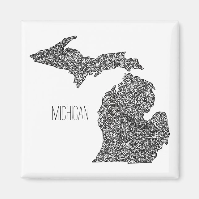 Michigan Map Magnet (Vorne)