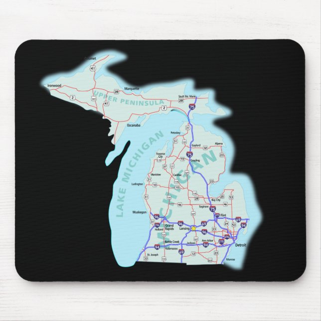 Michigan Map Mousepad (Vorne)