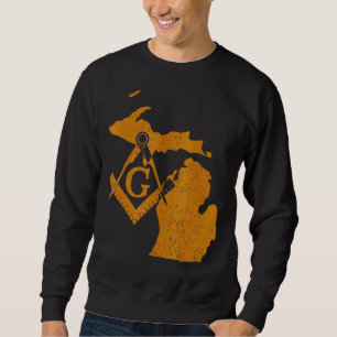 Michigan Masons Grand Lodge F&am Freemason Father' Sweatshirt
