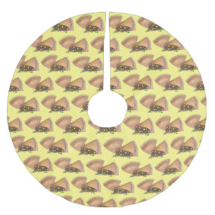 Michigan MI Pasty Fleisch Gemüse Konditorei Lebens Polyester Weihnachtsbaumdecke