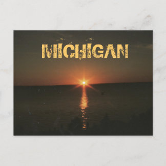 MICHIGAN NIGHT POSTCARD POSTKARTE
