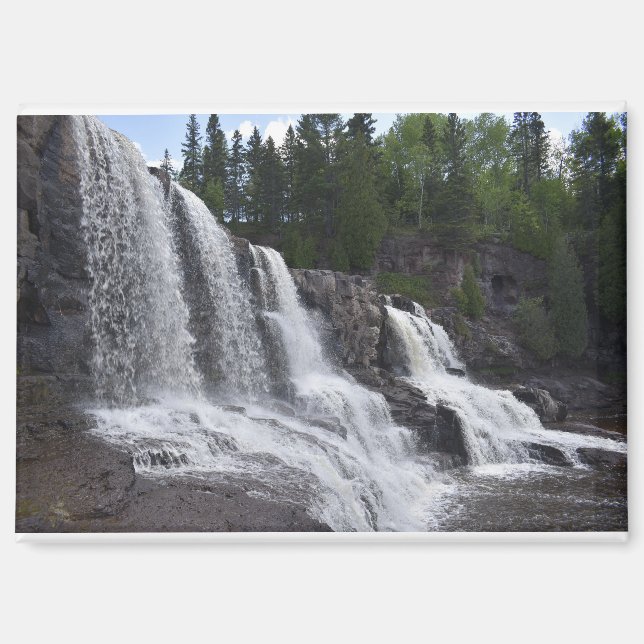 Michigan North Shore Wasserfall Magnet (Vorderseite)