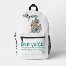 Michigan Paw druckt einen Voice-Backpack