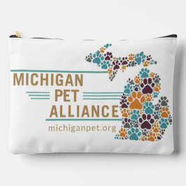 Michigan Paw Prints Beganion Animals Travel Pouch Zubehörtasche