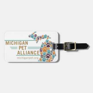 Michigan Paw Prints und One Voice Luggage Tag Gepäckanhänger