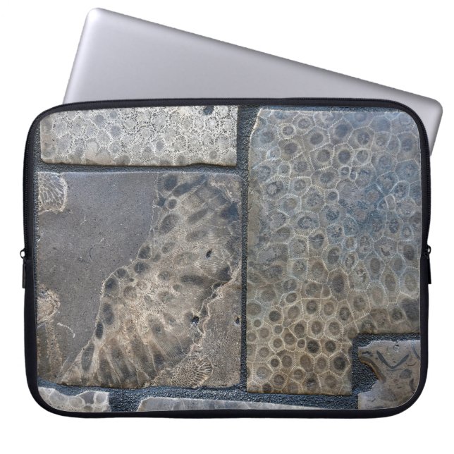 Michigan Petoskey Stone Design Laptopschutzhülle (Vorderseite)