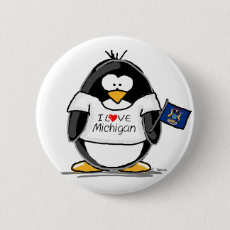 Michigan-Pinguin Button