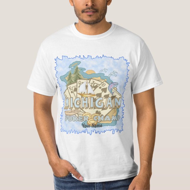 Michigan Poker T-Shirt (Vorderseite)