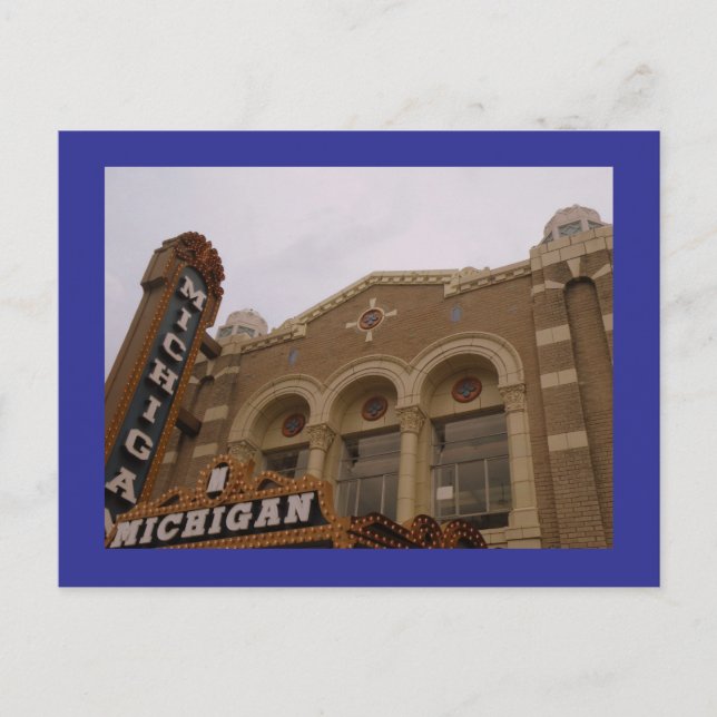 Michigan Postkarte (Vorderseite)