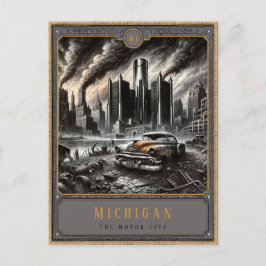 Michigan | Postkarte Gothic Art