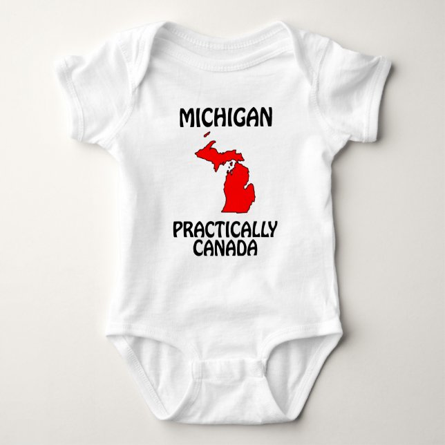 Michigan - Praktisch Kanada Baby Strampler (Vorderseite)