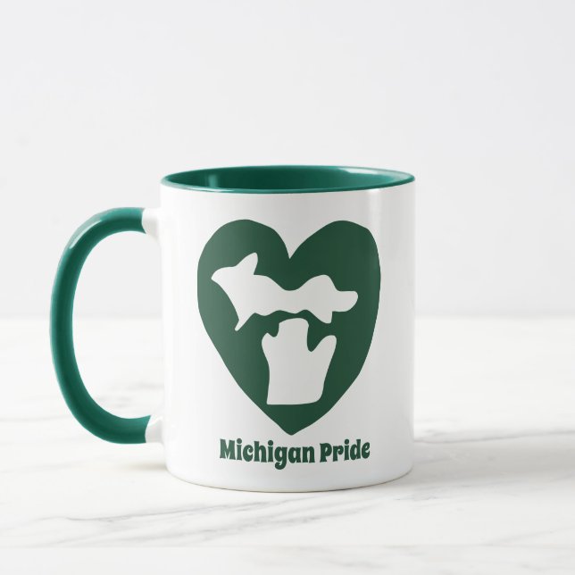 Michigan Pride Herz Tasse (Links)