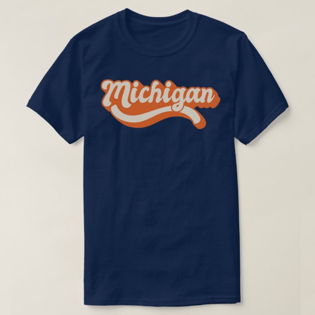 Michigan Retro1 T-Shirt (Design vorne)